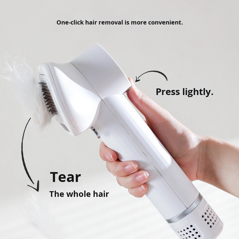 Pet Smart Integrated Hair Dryer Deshedding Comb