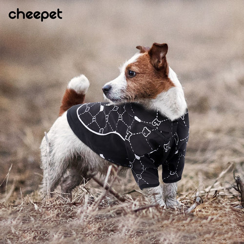 Brand Luxury Dog Clothing Customize logo Pet Outfits Patterned Clothes Rain Coat Waterproof for Dog