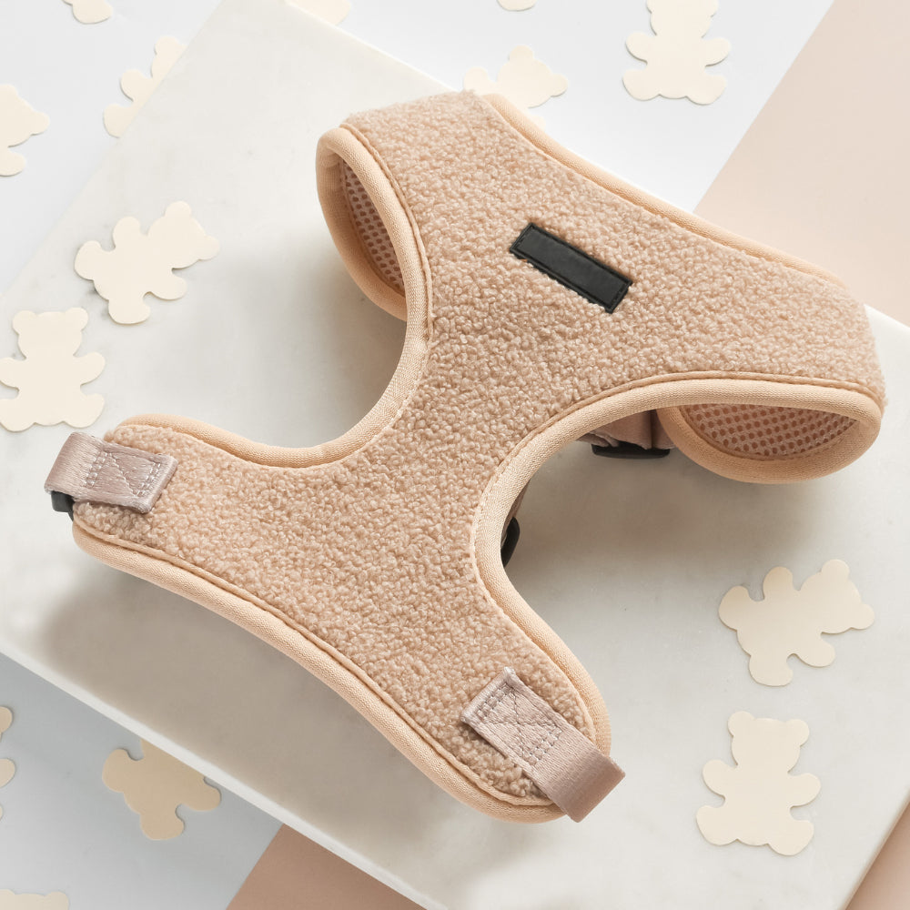 Teddy Bouclé Hundsele-Set 5-i-1 – Lyxigt & Mjukt i Beige