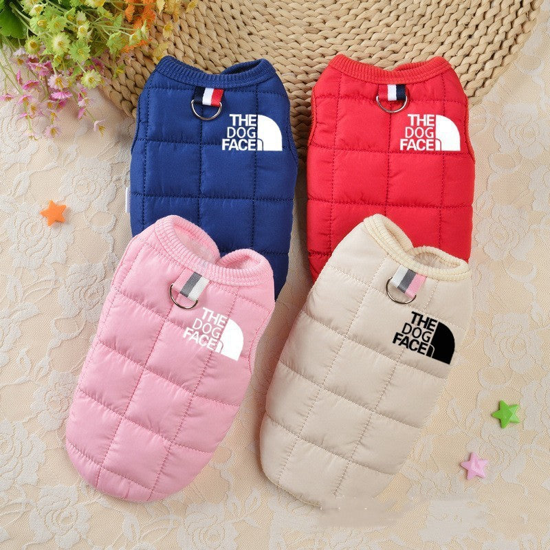 Windproof Warm Dog Puffer Fleece Winter Jacket Vest for Small-Medium Dogs