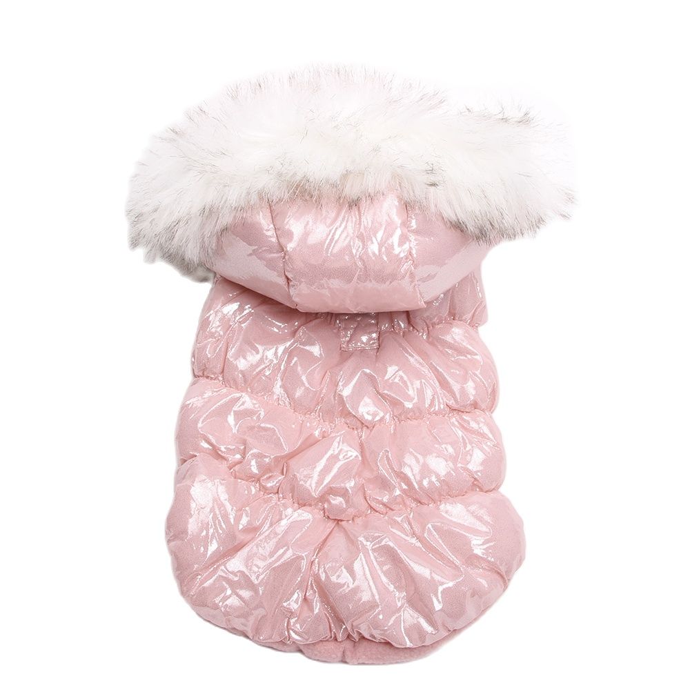 Luxury Classic Style Dog Coat/Jacket with Leash Winter Hoodie